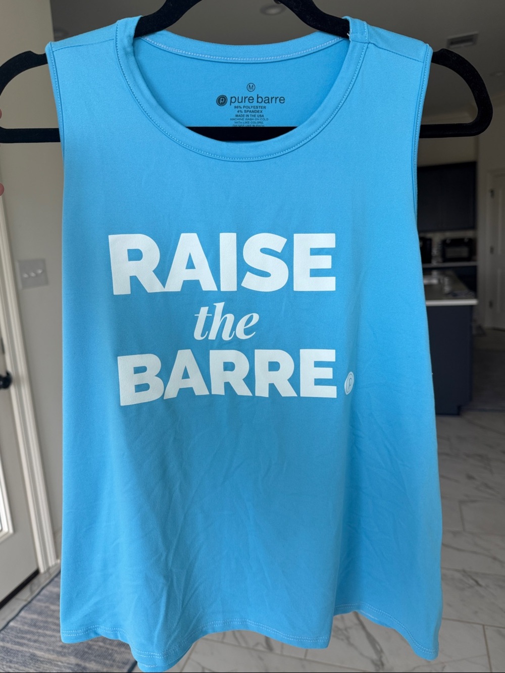 Pure Barre Aqua 'Raise the Barre' Tank